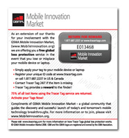 self-promotion electronic tags with lost & found protection retrieval service