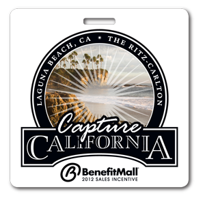 Capture California Golf Bag Tag with Writable Back