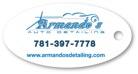 oval promotional key tag