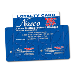 discount card and key tag